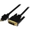 StarTech.com 8in Mini HDMI to DVI-D Adapter M/F – 8 inch Mini HDMI to DVI Cable – Connect a Mini HDMI tablet or laptop to a DVI-D display (HDCDVIMF8IN)(6 ft / 2m)