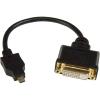 StarTech.com 8in Mini HDMI to DVI-D Adapter M/F – 8 inch Mini HDMI to DVI Cable – Connect a Mini HDMI tablet or laptop to a DVI-D display (HDCDVIMF8IN)(8in – M/F)