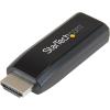 StarTech.com Compact HDMI to VGA Adapter Converter – Power Free HDMI Laptop to VGA Monitor / Projector Converter Box – 1920×1200 (HD2VGAMICRO), Black(Black)