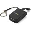 StarTech.com Compact USB C to DisplayPort 1.4 Adapter – 8K 60Hz/4K USB-C to DP Video Converter w/Keychain Ring – USB Type-C DP Alt Mode (HBR3 HDR DSC) to DP Monitor Dongle – TB3 Compatible (CDP2DPFC)(to VGA)
