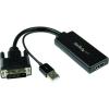 StarTech.com DVI-D to VGA Active Adapter Converter Cable – 1080p – DVI to VGA Converter Box (DVI2VGAE), Black(DVI to HDMI w/ Audio)