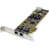 StarTech.com Dual Port PCI Express Gigabit Ethernet Network Card Adapter – 2 Port PCIe NIC 10/100/100 Server Adapter with PoE PSE , TAA (ST2000PEXPSE)