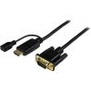 StarTech.com HDMI to VGA Adapter – 1920×1080 – HDMI Converter with Audio Output – VGA to HDMI Monitor Adapter (HD2VGAA2),Black(HDMI to VGA Cable – 3ft / 1m)