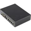StarTech.com Industrial 6 Port Gigabit Ethernet Switch 4 PoE RJ45 +2 SFP Slots 30W PoE+ 48VDC 10/100/1000 Power Over Ethernet LAN Switch -40C to 75C with DIN Connector/Mountable, TAA (IES1G52UPDIN)