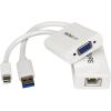 StarTech.com Lenovo ThinkPad X1 Carbon VGA and Gigabit Ethernet Adapter Kit – MDP to VGA – USB 3.0 to GbE (LENX1MDPUGBK)(MacBook Pro)