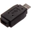 StarTech.com Micro USB to Mini USB 2.0 Adapter – Micro USB (f) to Mini USB (m) (UUSBMUSBFM) Black(1 Count (Pack of 1))
