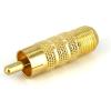 StarTech.com One-piece RCA to F Type Coaxial Cable – M/F – Gold-plated RCA to RG6 F Type Coax Cable Adapter (RCACOAXMF)