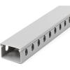StarTech.com Open Slot Cable Management Raceway with Cover, 1-1/2″(38mm) W x 1″(25mm) H – 6.5ft(2m) Length – 1/4″(8mm) Slots, PVC Network Cable Hider/Wall Wire Duct, Max 20 Cables, UL Listed, TAA(1.5 in (3.8 cm) x 1.0 in (25 mm))