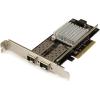 StarTech.com Quad Port 10G SFP+ Network Card – Intel XL710 Open SFP+ Converged Adapter – PCIe 10 Gigabit Ethernet Server NIC – 10GbE Fiber Optic LAN Card – Dell PowerEdge HPE ProLiant (PEX10GSFP4I)(2 PORT)