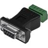 StarTech.com RS422 RS485 Serial DB9 to Terminal Block Adapter – Serial adapter – 5 pin terminal block to DB-9 (M) (black) , TAA (DB92422)