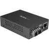 StarTech.com Singlemode (SM) SC Fiber Media Converter for 10/100/1000 Network – 10km – Gigabit Ethernet – 1310nm – w/Auto Negotiation, TAA (MCMGBSCSM10)(1″x4.1″x2.8″)