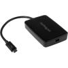 StarTech.com Thunderbolt 3 to Thunderbolt 2 Adapter (Non-Reversible) – TB3 Laptop to TB2 (20Gbps) or TB1 (10Gbps) Devices / Displays – Black – Windows/Mac (TBT3TBTADAP)(Thunderbolt 3)