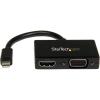 StarTech.com Travel A/V adapter: 2-in-1 Mini DisplayPort to HDMI or VGA converter(Black)