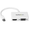 StarTech.com Travel A/V adapter: 2-in-1 Mini DisplayPort to HDMI or VGA converter(White)