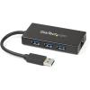 StarTech.com USB 3.0 to Dual Port Gigabit Ethernet Adapter w/USB Port – 10/100/100 – USB Gigabit LAN Network NIC Adapter (USB32000SPT)(Black)