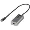StarTech.com USB C to Mini DisplayPort Adapter, 4K 60Hz USB Type C to mDP/Mini DP Monitor Video Converter Dongle, Thunderbolt 3 Compatible, 12″ Attached Cable, Upgraded Version of CDP2MDP (CDP2MDPEC)(Space Gray)