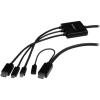 StarTech.com USB-C HDMI Cable Adapter – 6 ft / 2m – 4K – Thunderbolt Compatible – HDMI / USB C / Mini DisplayPort to HDMI Cable