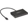 StarTech.com USB-C to Dual HDMI Adapter, USB Type-C Multi-Monitor MST Hub, Dual 4K 30Hz/1080p 60Hz HDMI Laptop Display Extender / Splitter, Extra-Long Built-In Cable, Windows Only (MSTCDP122HD)(3x HDMI)