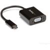 StarTech.com USB-C to VGA Adapter – White – 1080p – Video Converter For Your MacBook Pro / Projector / VGA Display (CDP2VGAW)(Black)