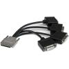 StarTech.com VHDCI to Quad DVI-D Splitter Breakout Cable – VHDCI (M) to 4 port DVI-D (F) Cable for NVIDIA & VisionTek Graphics Cards (VHDCI24DVI)(VHDCI to 4x DVI-D)