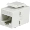 StarTech.com White Cat 6 RJ45 Keystone Jack Network Coupler F/F – RJ45 Coupler – Cat6 Coupler – F/F Cat6 Keystone Jack White Modular (C6KEYCOUPLWH)
