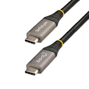 StarTech.com 20″ (50cm) USB C Cable 10Gbps – USB 3.2 Gen 2 Type-C Cable – 100W (5A) Power Delivery Charging, DP Alt Mode – USB-C Cord for USB-C Laptop/Phone/Device – Charge/Sync (USB31CCV50CM)(1m / 3ft)