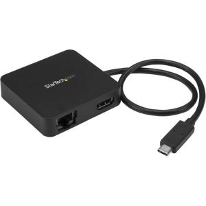 StarTech.com USB C Multiport Adapter – Portable USB-C Mini Dock 4K HDMI Video – Gigabit Ethernet, USB 3.0 Hub (1x USB-A 1x USB-C) – USB Type-C Multiport Adapter – Thunderbolt 3 Compatible, TAA(1x USB-A 3.0 | 1x USB C-(5Gbps) | HDMI)