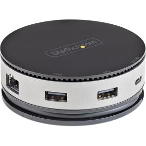 StarTech.com USB C Multiport Adapter – USB 3.1 Gen 2 10Gbps Type-C Mini Dock with 4K 60Hz HDMI/DisplayPort or 1080p VGA – 75W PD Passthrough, 3-Port USB Hub, GbE – Mobile Docking Station (DKT31CHDVCM)