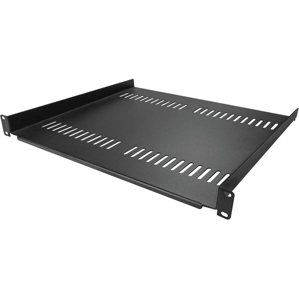 imageStarTechcom 1U Server Rack Shelf  Universal Vented Rack Mount Cantilever Tray for 19quot Network Equipment Rack ampamp Cabinet  Durable Design  Weight Capacity 55lb25kg  12quot Deep SHELF1U12FIXEDV16