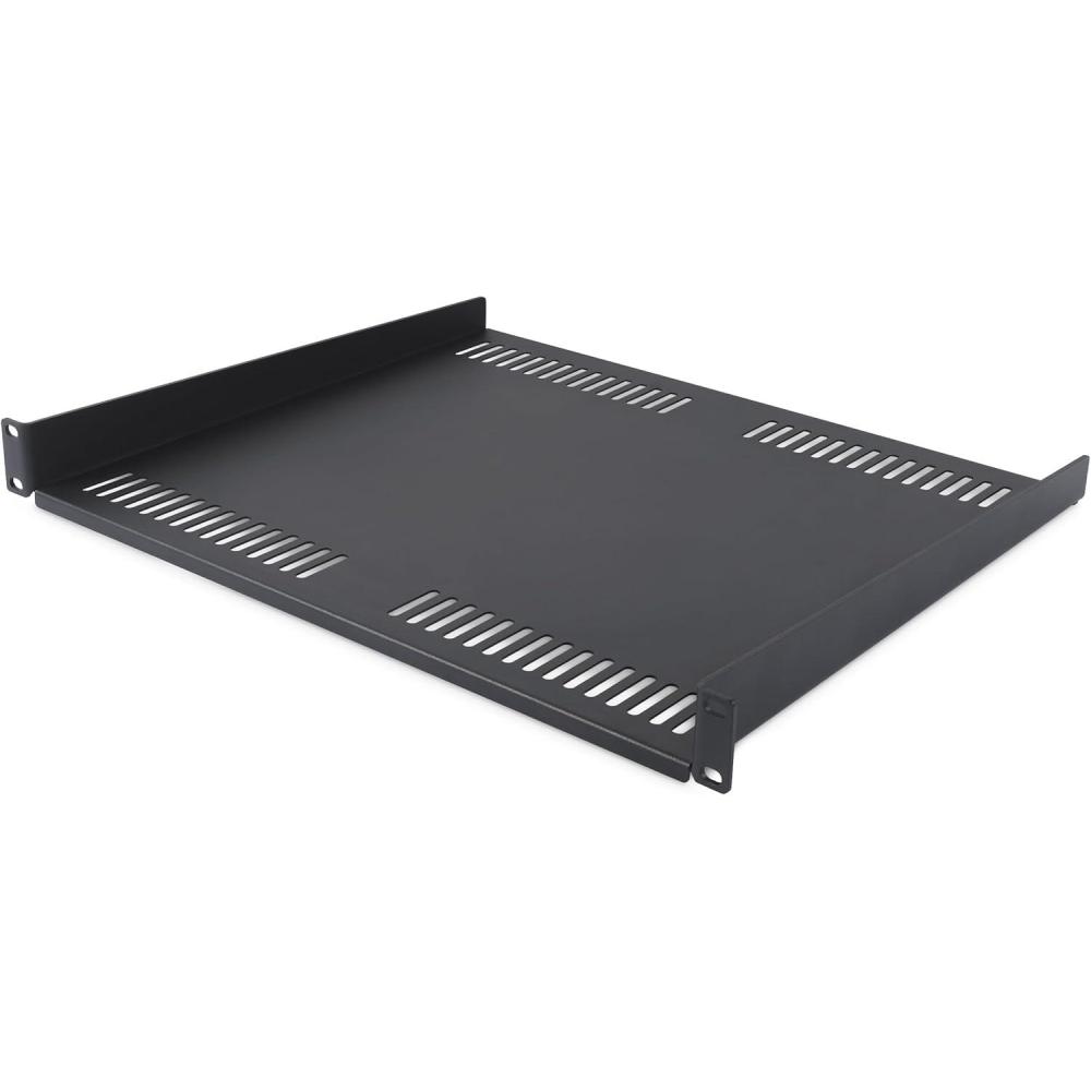 imageStarTechcom 1U Vented Server Rack Shelf 12in315cm Mounting Depth for 19quot RackCabinet SPCC Steel Max 25lb113kg16