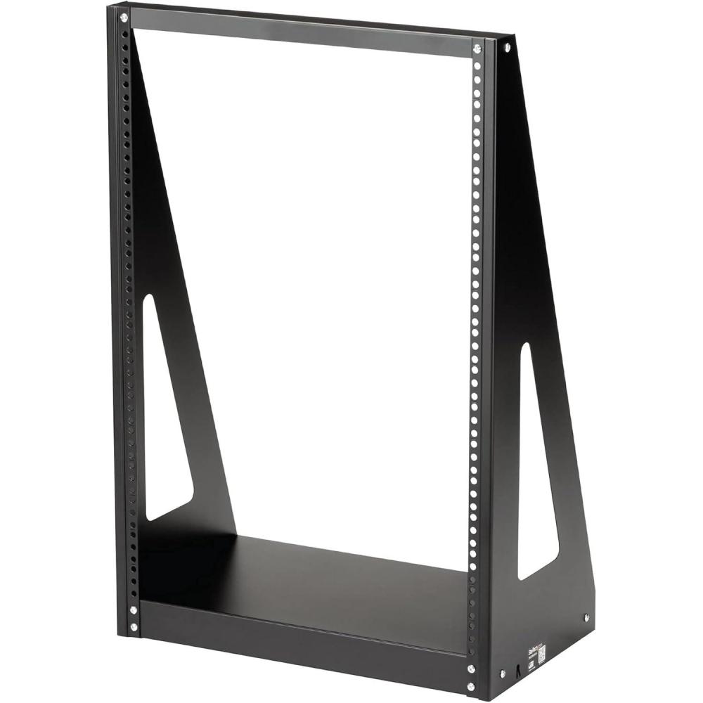 imageStarTechcom 2Post 16U HeavyDuty Desktop Server Rack Small Open Frame 19in Computer Rack Compact Network Rack for AV  Studio  Data  IT Equipment TwoPost HomeOffice Rack TAA 2POSTRACK1616U