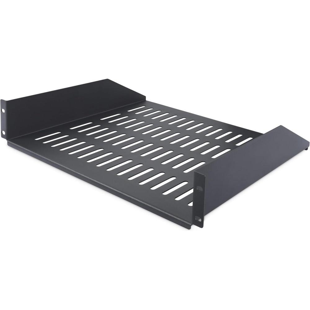 imageStarTechcom 2U Vented Server Rack Shelf 16in415cm Mounting Depth for 19quot RackCabinet SPCC Steel Max 44lb20kg16