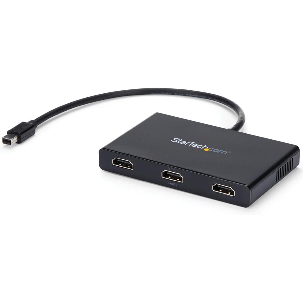imageStarTechcom 3Port Multi Monitor Adapter  Mini DisplayPort to HDMI MST Hub  Triple 1080pDual 4K 30Hz  Video Splitter for Extended Desktop Mode on Windows Only  mDP 12 to 3x HDMI MSTMDP123HDMini DisplayPort to