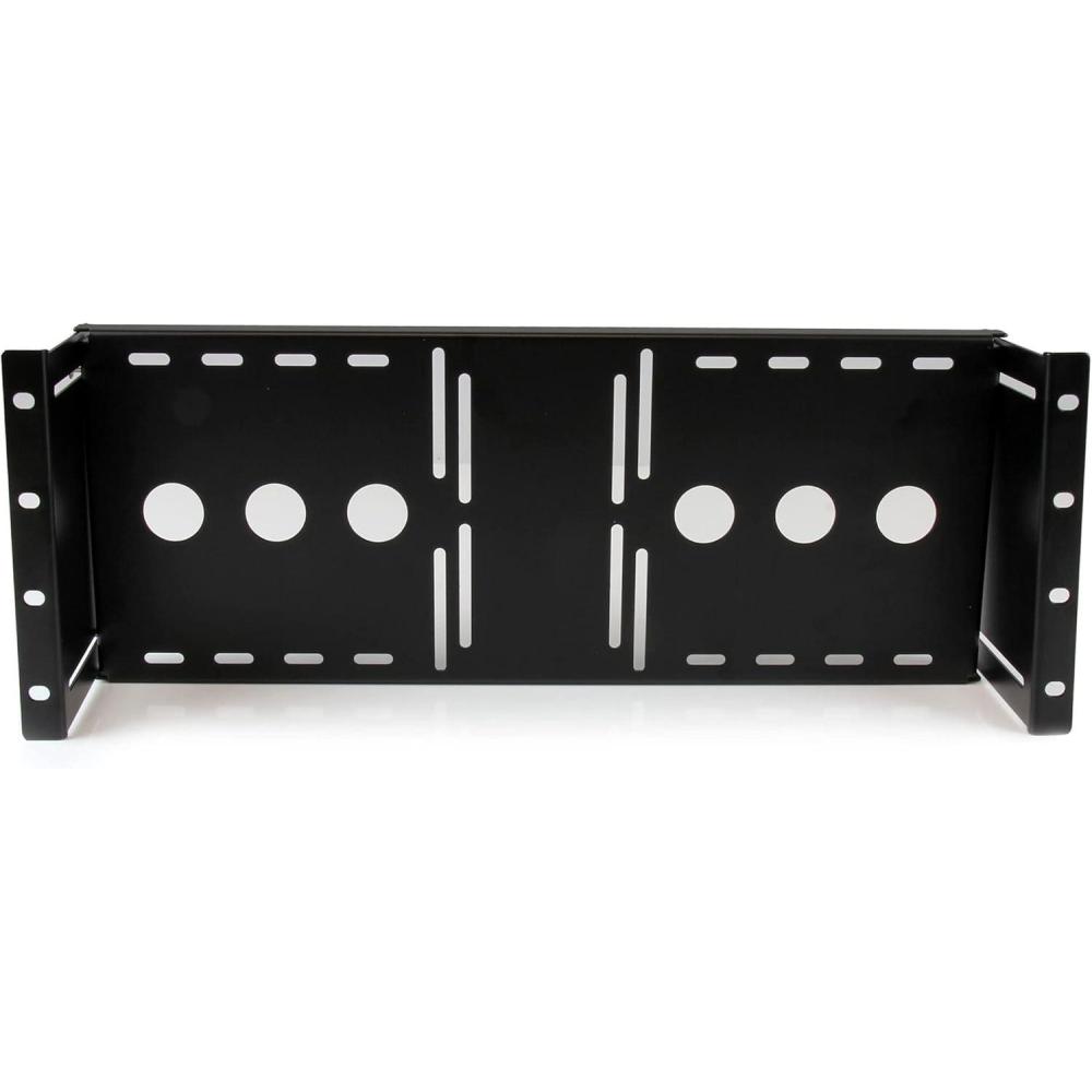 imageStarTechcom 4U Universal VESA LCD Monitor Mounting Bracket for 19inch Rack or Cabinet  TAA Compliant  ColdPressed Steel Bracket RKLCDBKStandard