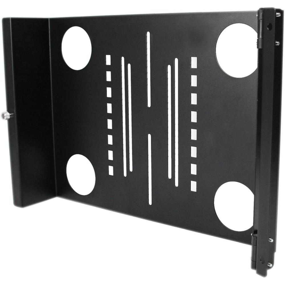 imageStarTechcom 4U Universal VESA LCD Monitor Mounting Bracket for 19inch Rack or Cabinet  TAA Compliant  ColdPressed Steel Bracket RKLCDBKSwivel
