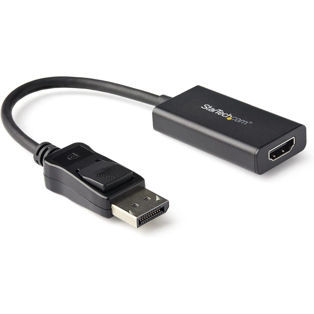 imageStarTechcom DisplayPort to HDMI Adapter  4K 60Hz HDR10 Active DisplayPort 14 to HDMI 20b Video Converter  4K DP to HDMI Adapter Dongle for MonitorDisplayTV  Latching DP Connector DP2HD4K60H