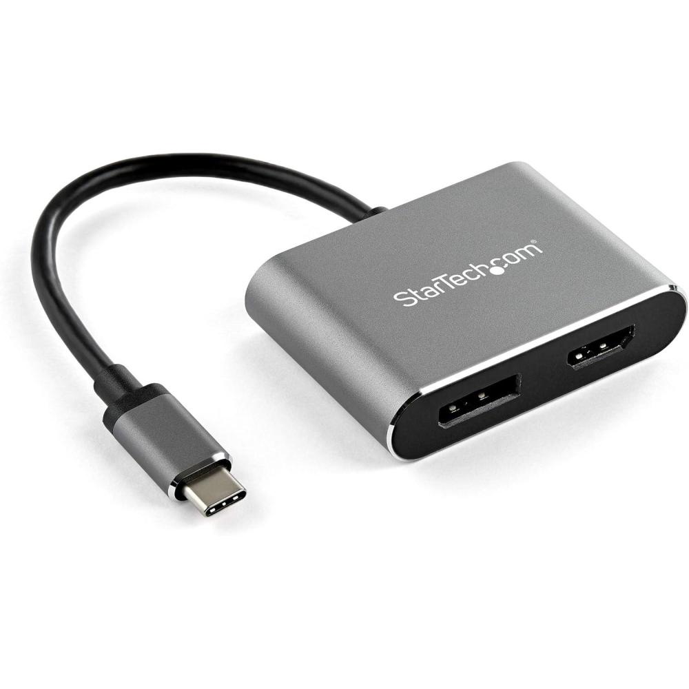 imageStarTechcom USB C Multiport Video Adapter  4K 60Hz USBC to HDMI 20 or DisplayPort 12 Monitor Adapter  USB TypeC 2in1 Display Converter HDMIDP HBR2 HDR  Thunderbolt 3 Compatible CDP2DPHD