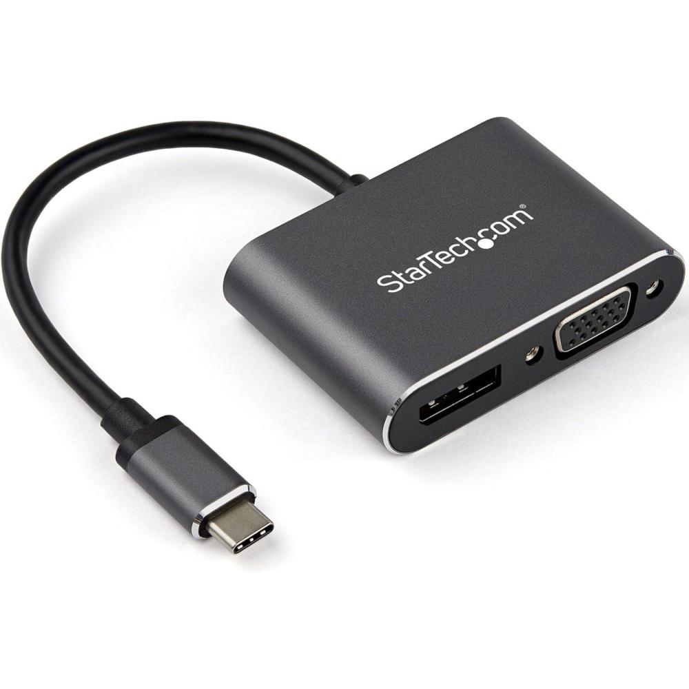 imageStarTechcom USB C Multiport Video Adapter  USBC to 4K 60Hz DisplayPort 12 or 1080p VGA Monitor Adapter  USB TypeC 2in1 DP HBR2 HDRVGA Display Converter Thunderbolt 3 Compatible CDP2DPVGA