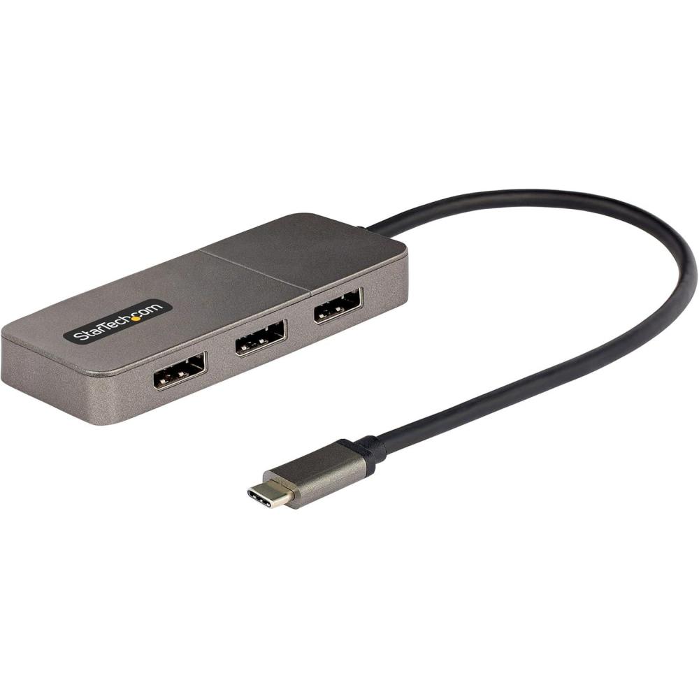 imageStarTechcom USBC to Dual Displayport 14 Adapter USB TypeC MulitiMonitor MST Hub Dual 5K 60Hz DP Laptop Display Extender  Splitter HDR ExtraLong BuiltIn Cable Windows Only MST14CD122DP3 x DP 14