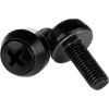 StarTech Server Rack Screws 10-32 Screws 50 Pack Model CABSCRWS1032(Black Mounting Screws)