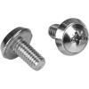 StarTech Server Rack Screws 10-32 Screws 50 Pack Model CABSCRWS1032(Silver Cage Nuts and Mounting Screws)