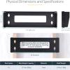 StarTech.com 1U Vertical Wall-Mount Bracket for 19Inch Rack Mountable Equipment, 121lb/55kg Capacity, for Patch Panels/Servers(1U)