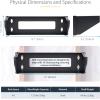 StarTech.com 1U Vertical Wall-Mount Bracket for 19Inch Rack Mountable Equipment, 121lb/55kg Capacity, for Patch Panels/Servers(4U)