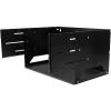 StarTech.com 2-Post 8U Open Frame Wall Mount Network Rack with Built-in Shelf, Wall Mount Data Rack with Adjustable Depth for AV / Computer / IT Equipment, TAA Compliant Server Rack (WALLSHELF8U)(4U)