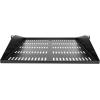 StarTech.com 2U Server Rack Shelf, Center Mounted Universal Vented Rackmount Cantilever Tray for 19″ Network Equipment Rack, Heavy Duty Steel, 200lb Capacity, 20″ Deep, Black (SHELF-2U-20-CENTER-V)(20″ Depth)