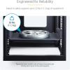 StarTech.com 2U Vented Server Rack Shelf, 16in/41.5cm Mounting Depth, for 19″ Rack/Cabinet, SPCC Steel, Max 44lb/20kg(12″)