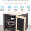 StarTech.com 2U Vented Server Rack Shelf, 16in/41.5cm Mounting Depth, for 19″ Rack/Cabinet, SPCC Steel, Max 44lb/20kg(16″)