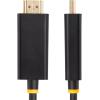 StarTech.com 3.3ft (1m) DisplayPort to HDMI Adapter Cable, 4K 60Hz with HDR, DP to HDMI 2.0b Cable, Active Video Converter