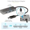 StarTech.com 3-Port MST Hub – DisplayPort to 3X HDMI, Triple 4K 60Hz Monitors, DP 1.4 Multi-Monitor Video Adapter, 1ft (30cm) Built-in Cable, USB Powered, Windows Only (MST14DP123HD)(3x HDMI)