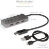 StarTech.com 3-Port MST Hub – DisplayPort to 3X HDMI, Triple 4K 60Hz Monitors, DP 1.4 Multi-Monitor Video Adapter, 1ft (30cm) Built-in Cable, USB Powered, Windows Only (MST14DP123HD)(3x HDMI)